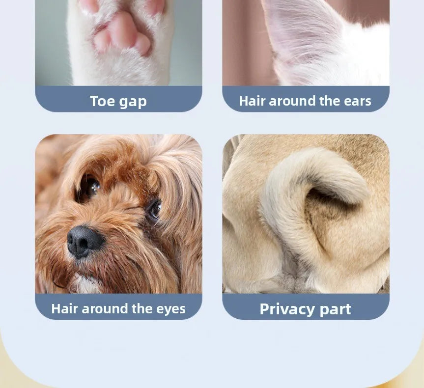 Grooming Clippers & LED Light LCD Display 18mm Wide Blade for Pet