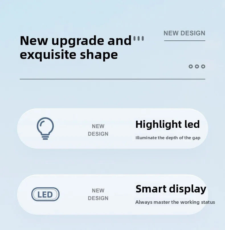 Grooming Clippers & LED Light LCD Display 18mm Wide Blade for Pet