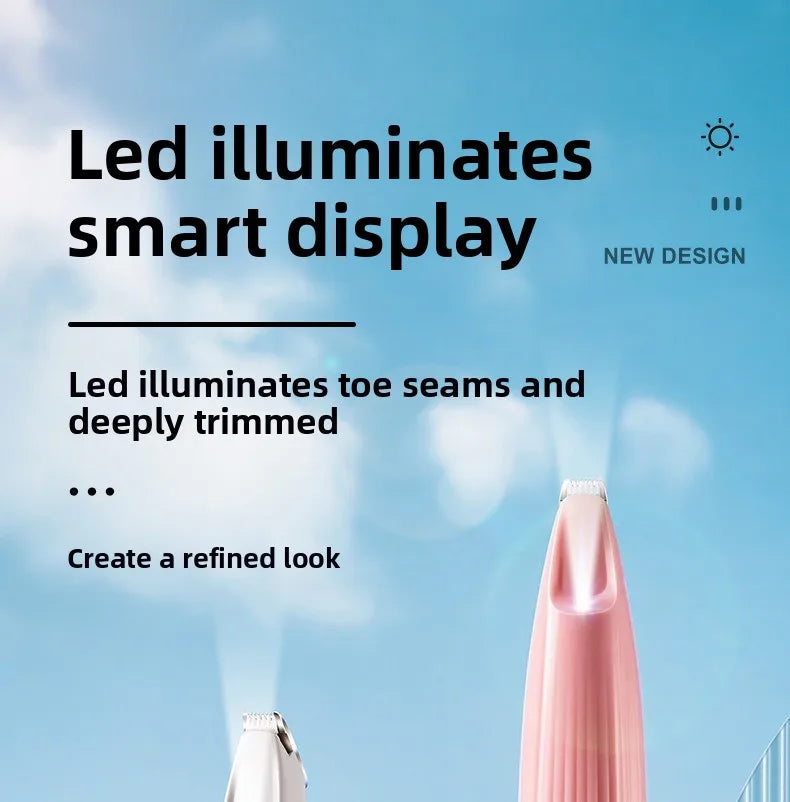 Grooming Clippers & LED Light LCD Display 18mm Wide Blade for Pet