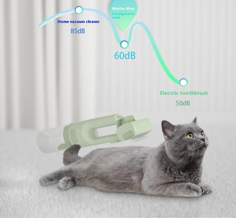 Cat Grooming Vacuum 5 Brushes Pet Grooming Kit