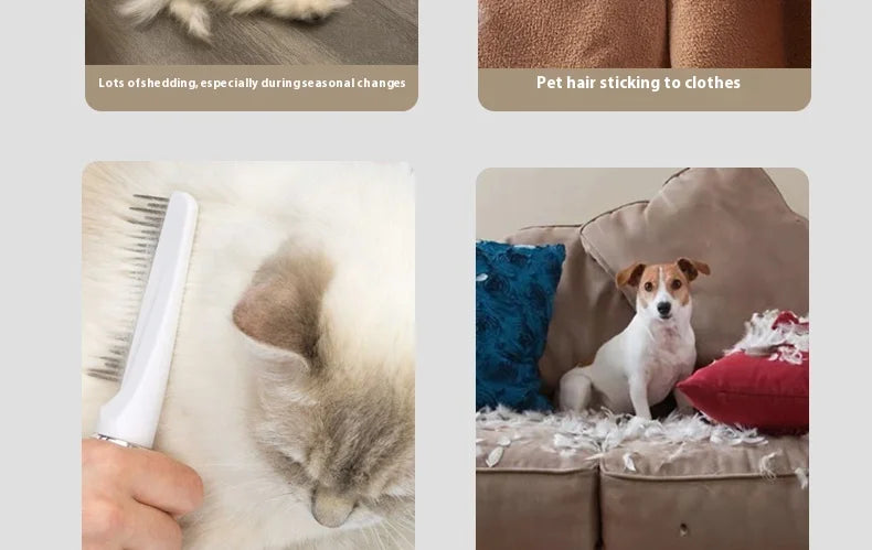 Cat Grooming Vacuum 5 Brushes Pet Grooming Kit