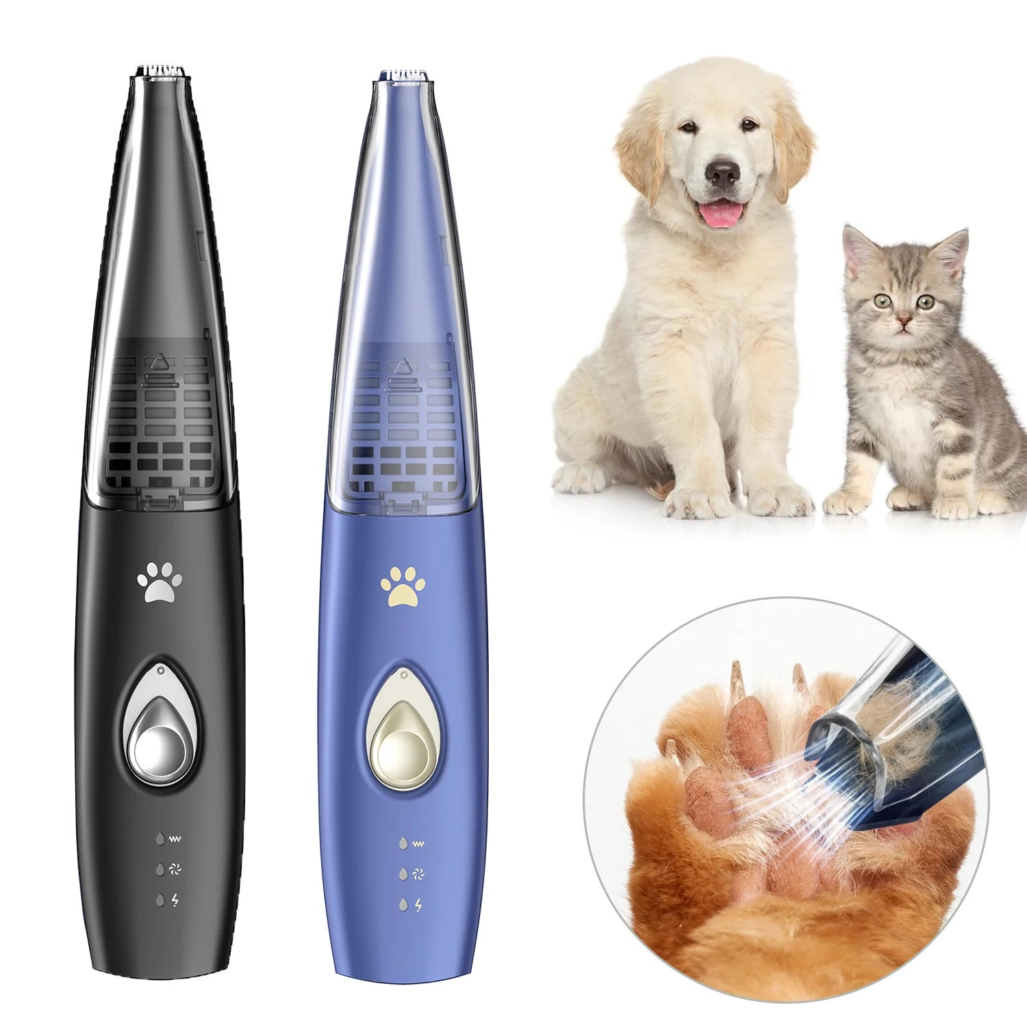 Pet Paw Trimmer with Vacuum Suction