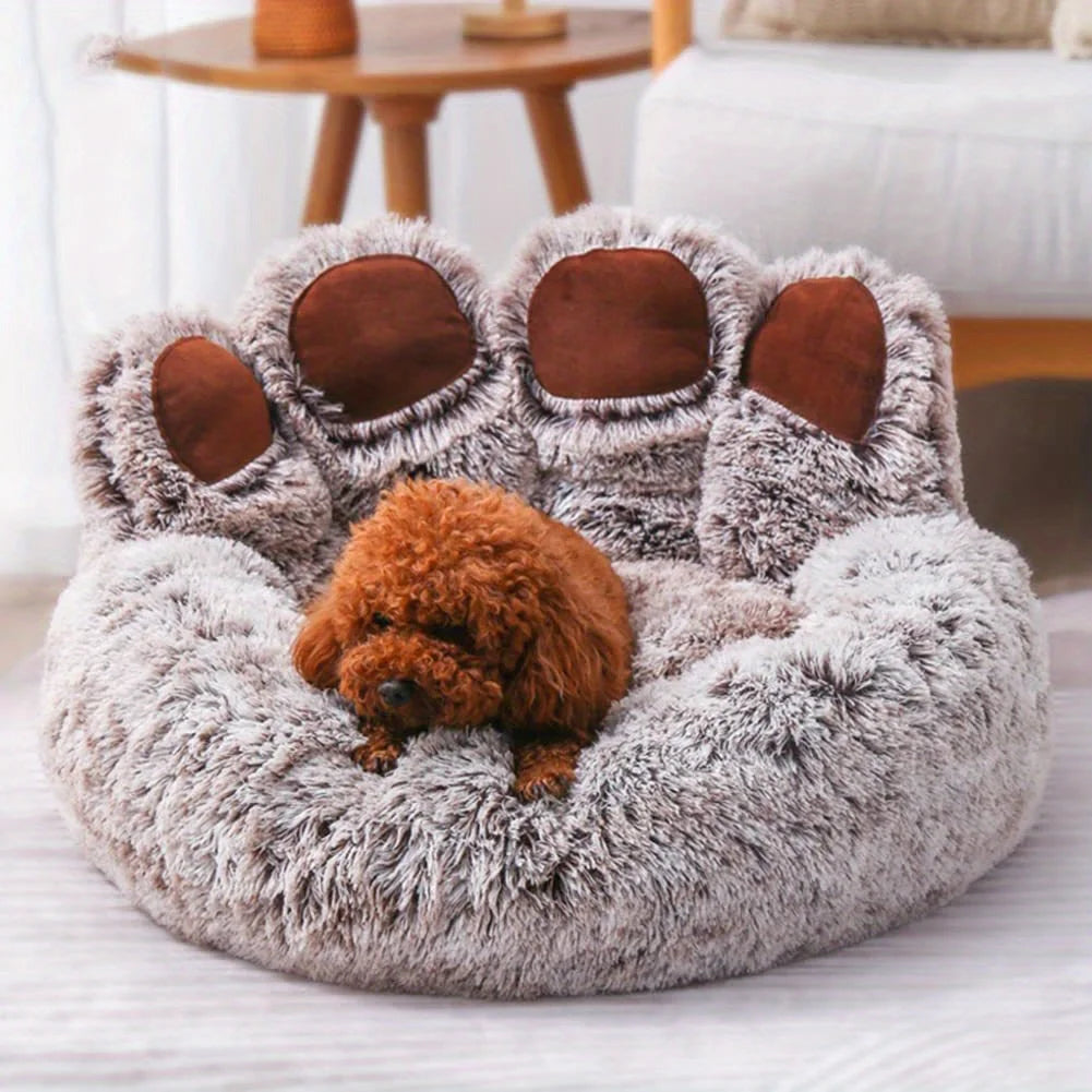 Paw Shape Comfortable Cozy Pet Sleeping Bed