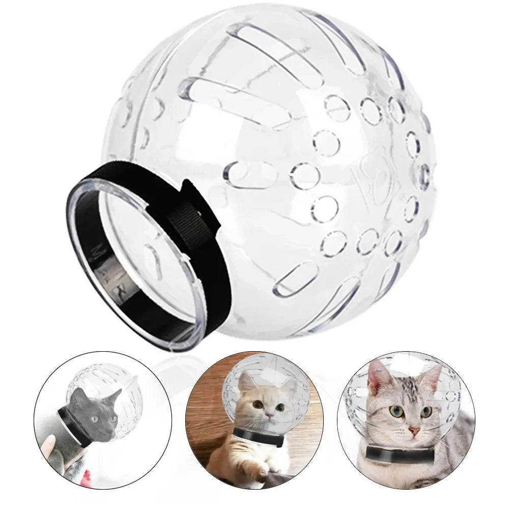 Cat head protection ball Grooming breathable swimming helmet