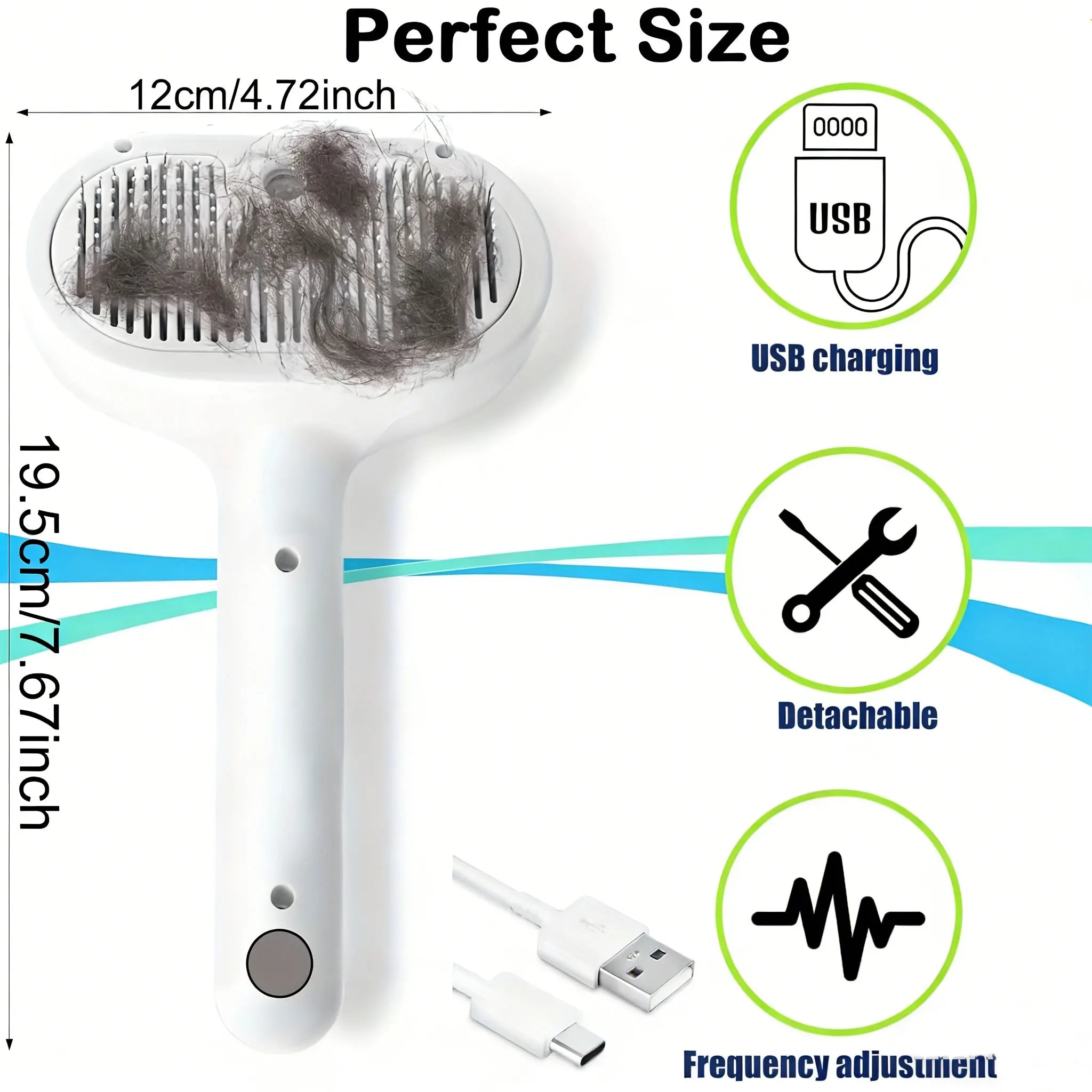 Multifunctional Pet Steam Grooming Comb