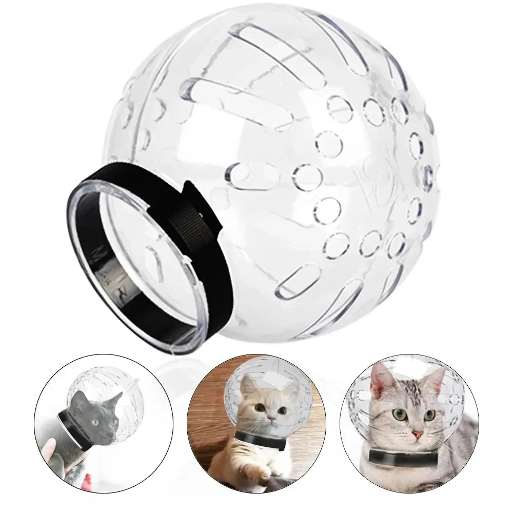 Cat head protection ball Grooming breathable swimming helmet