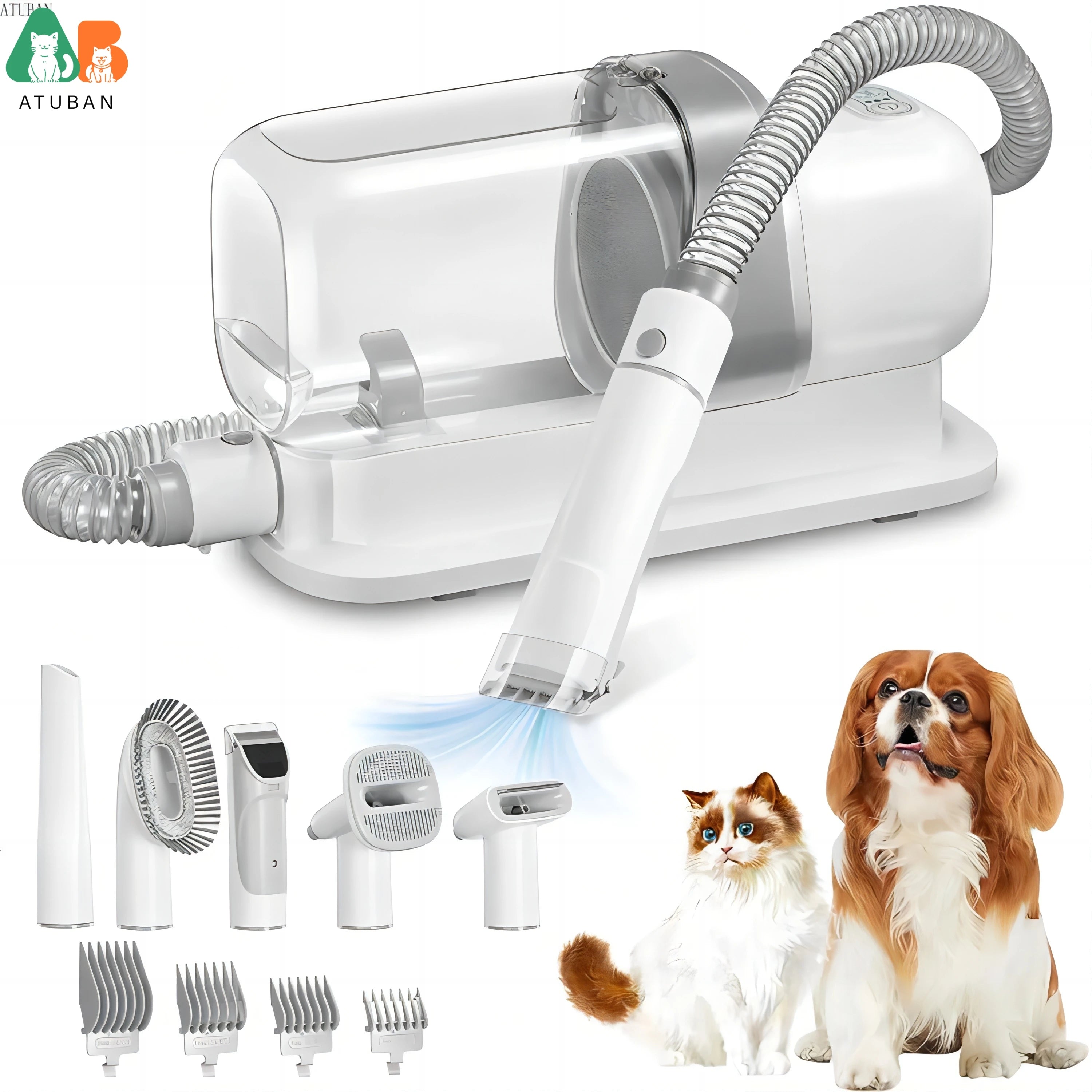 Pet Grooming Vacuum & Dog Grooming Kit