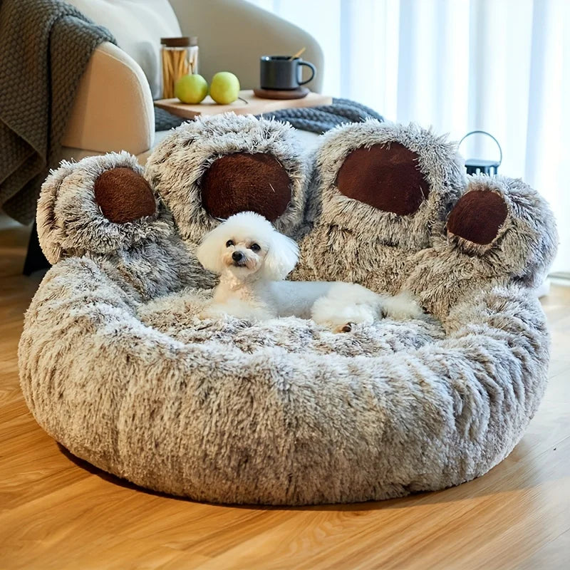 Paw Shape Comfortable Cozy Pet Sleeping Bed