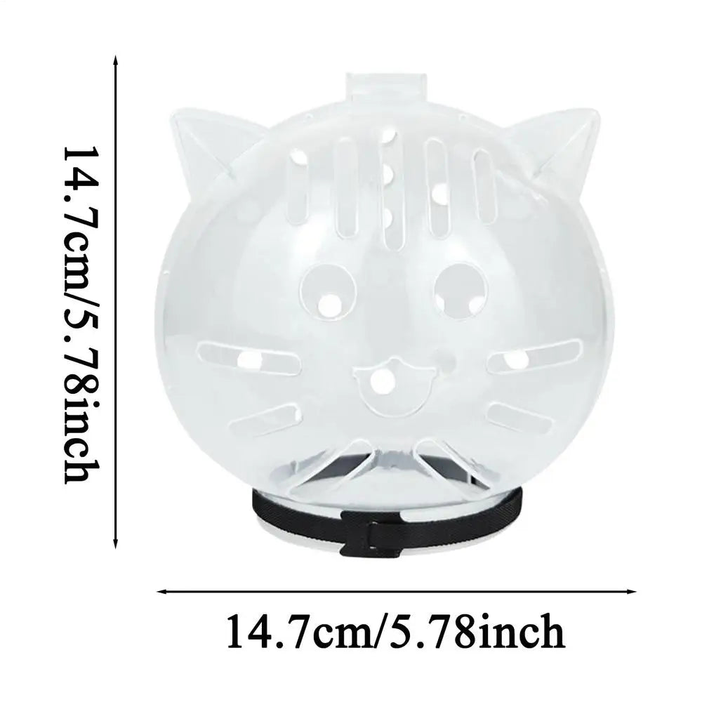 Bubble Muzzle Breathable Cat Hood