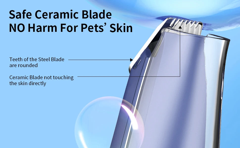 Pet Paw Trimmer with Vacuum Suction
