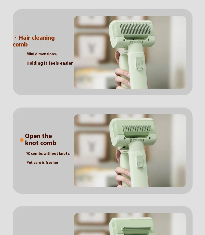 Cat Grooming Vacuum 5 Brushes Pet Grooming Kit