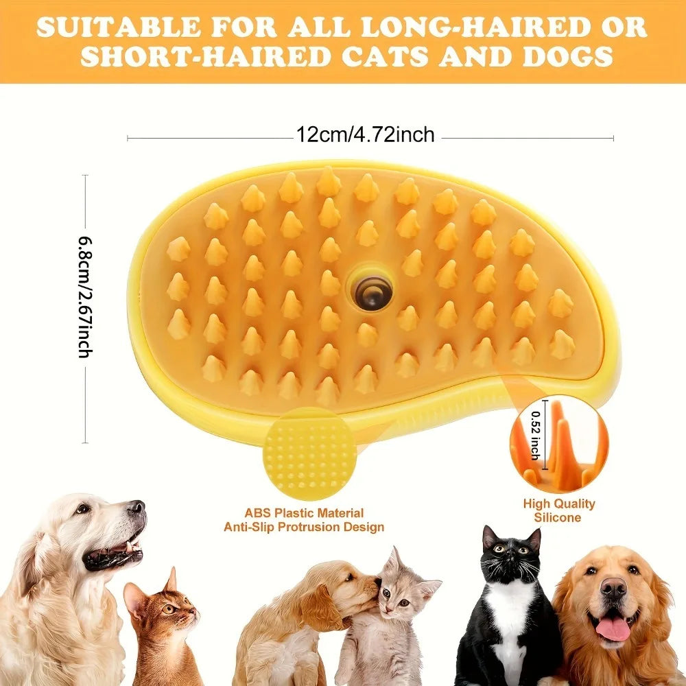 Pet Spray Grooming Brush - Waterless Bath Massage Comb