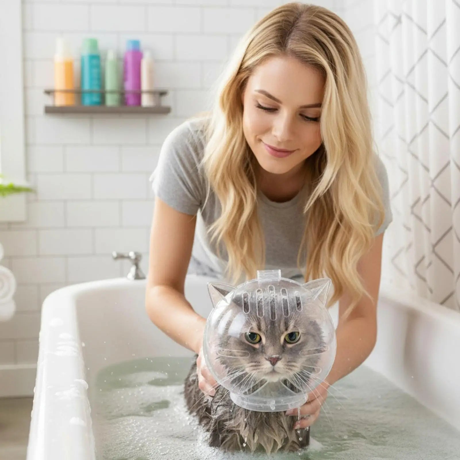 Bubble Muzzle Breathable Cat Hood
