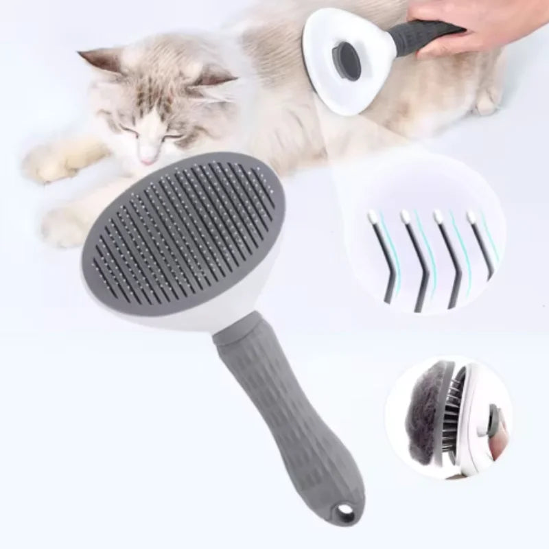 Pet Comb Self Cleaning Hair Remover Brush