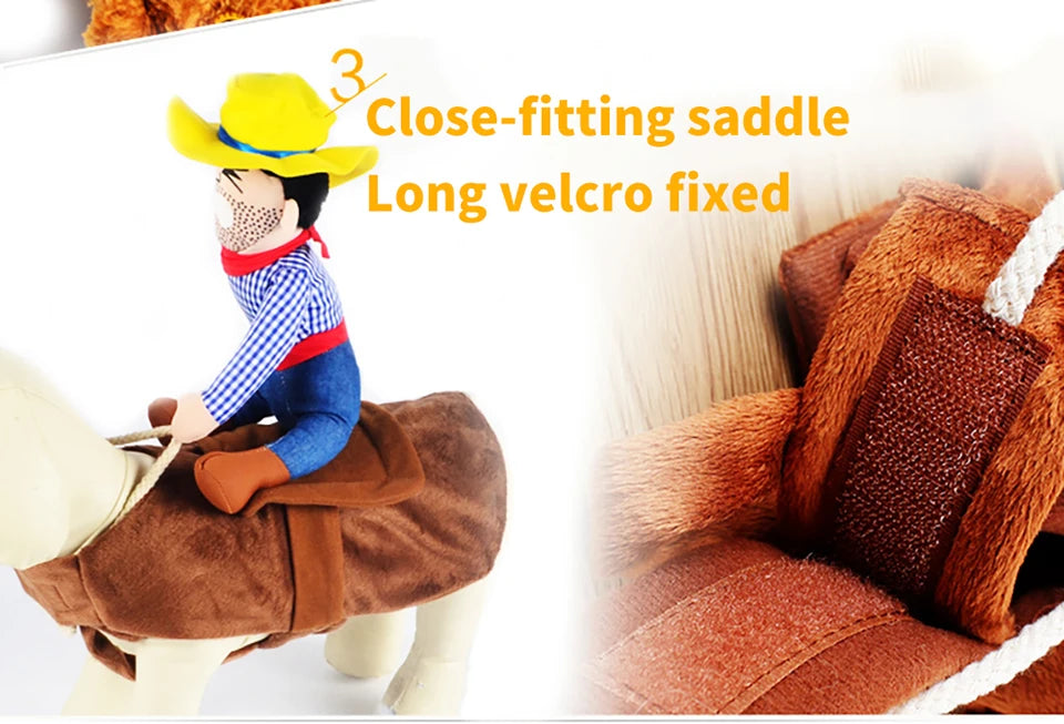 Halloween Party Dog Clothes Funny Cowboy Dressing