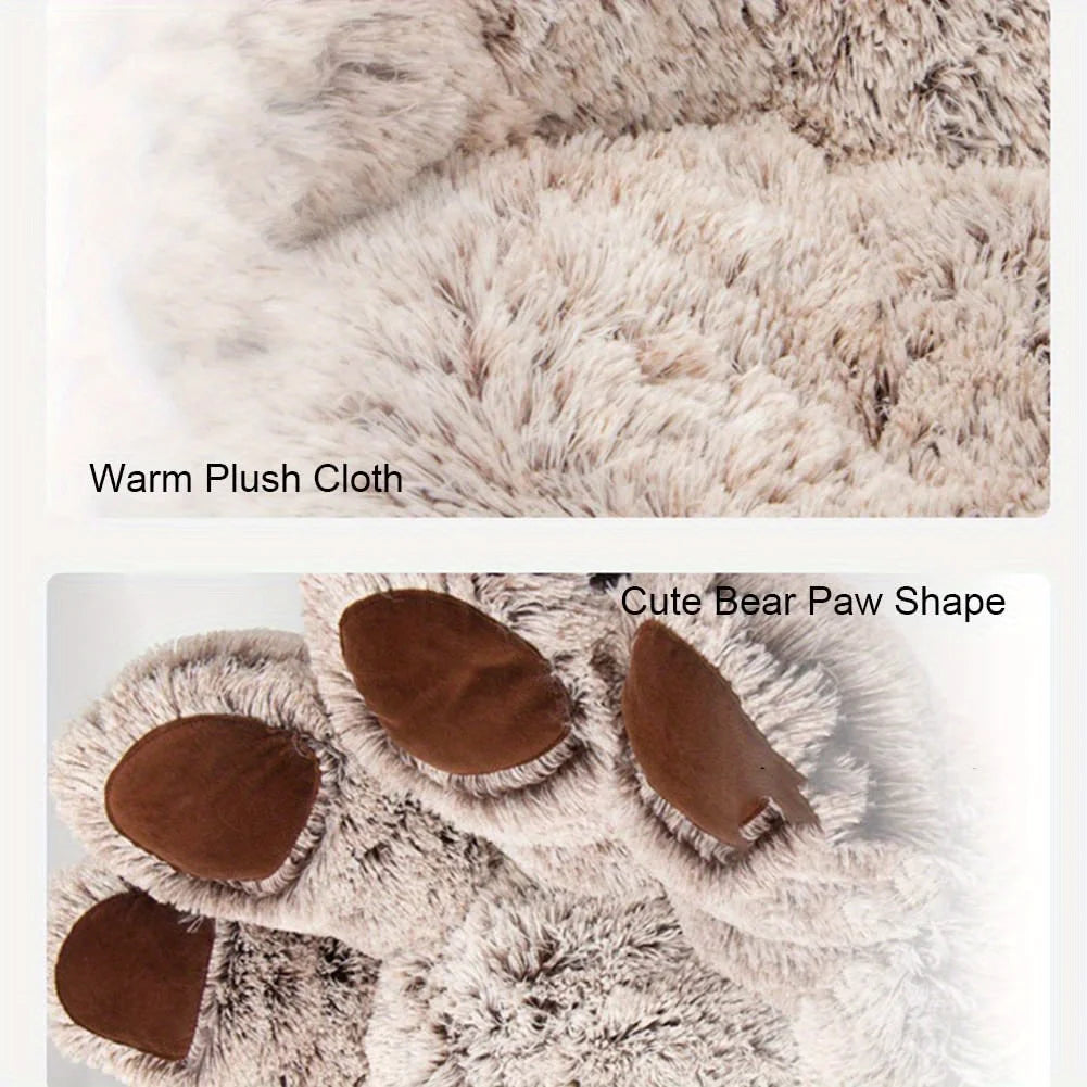 Paw Shape Comfortable Cozy Pet Sleeping Bed