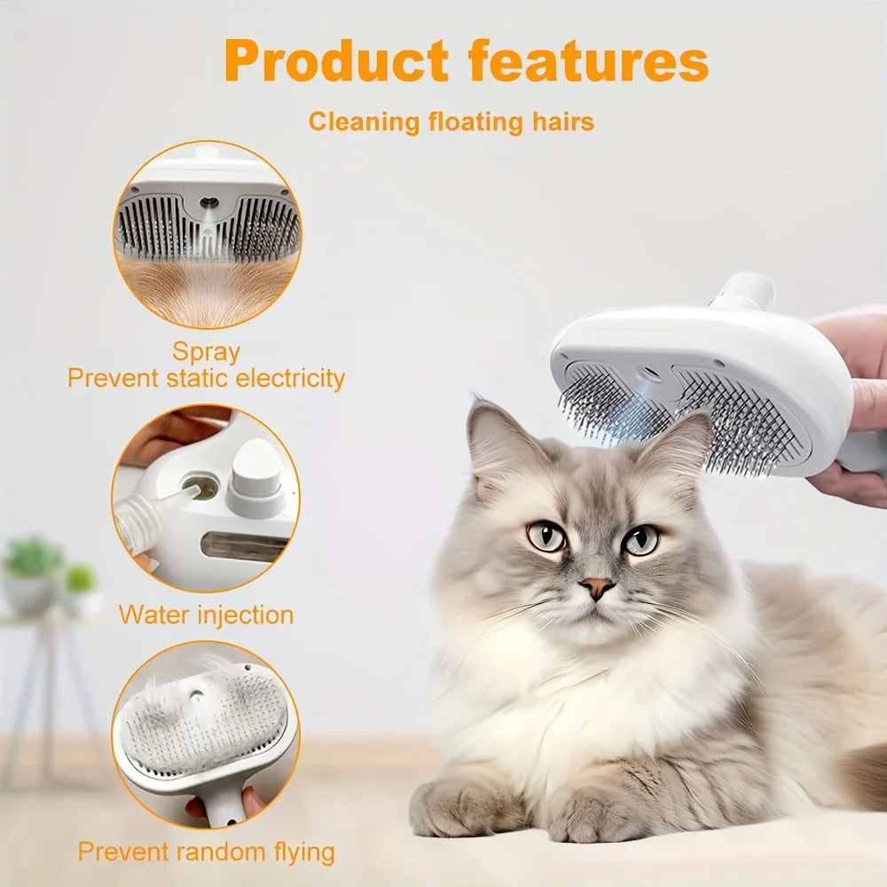 Multifunctional Pet Steam Grooming Comb