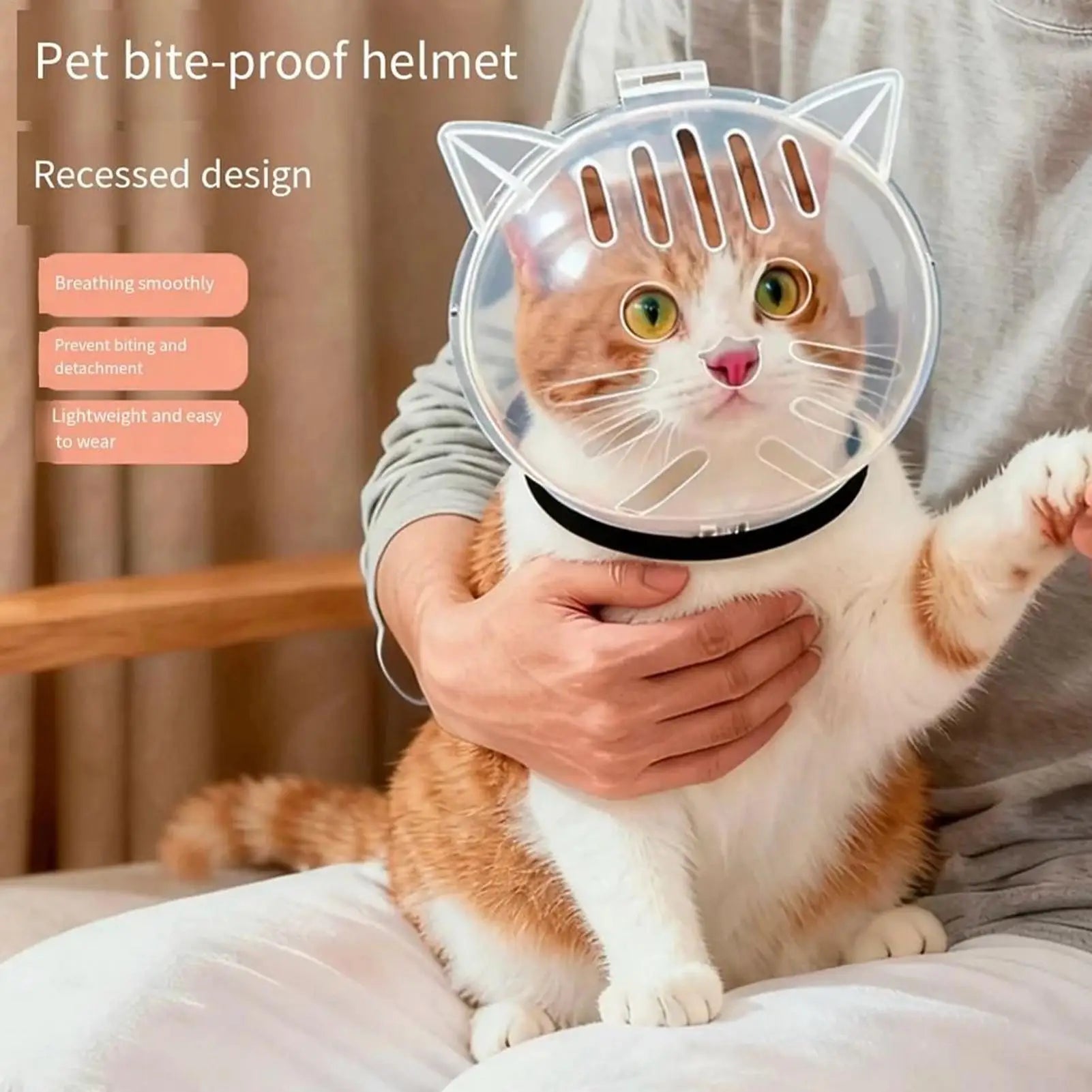 Bubble Muzzle Breathable Cat Hood