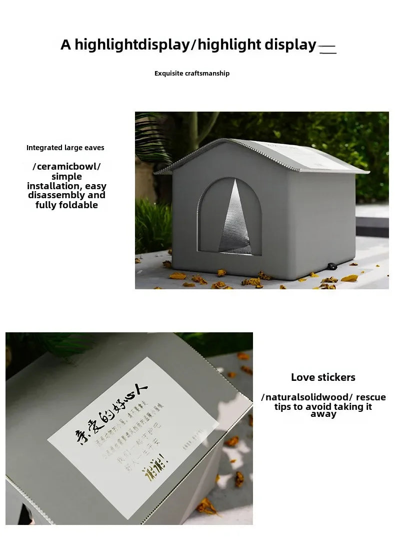 Stray Pet House Waterproof Sleeping Bed