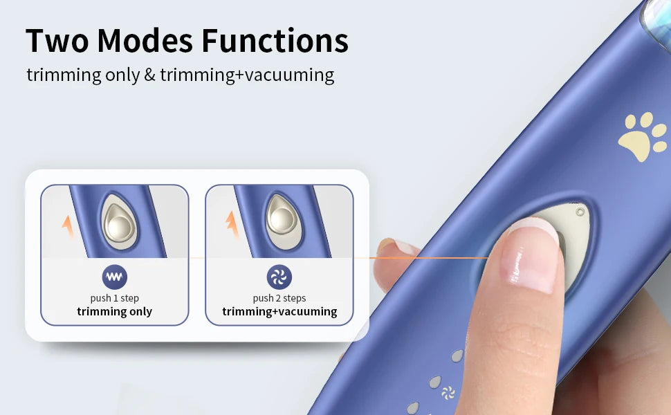 Pet Paw Trimmer with Vacuum Suction