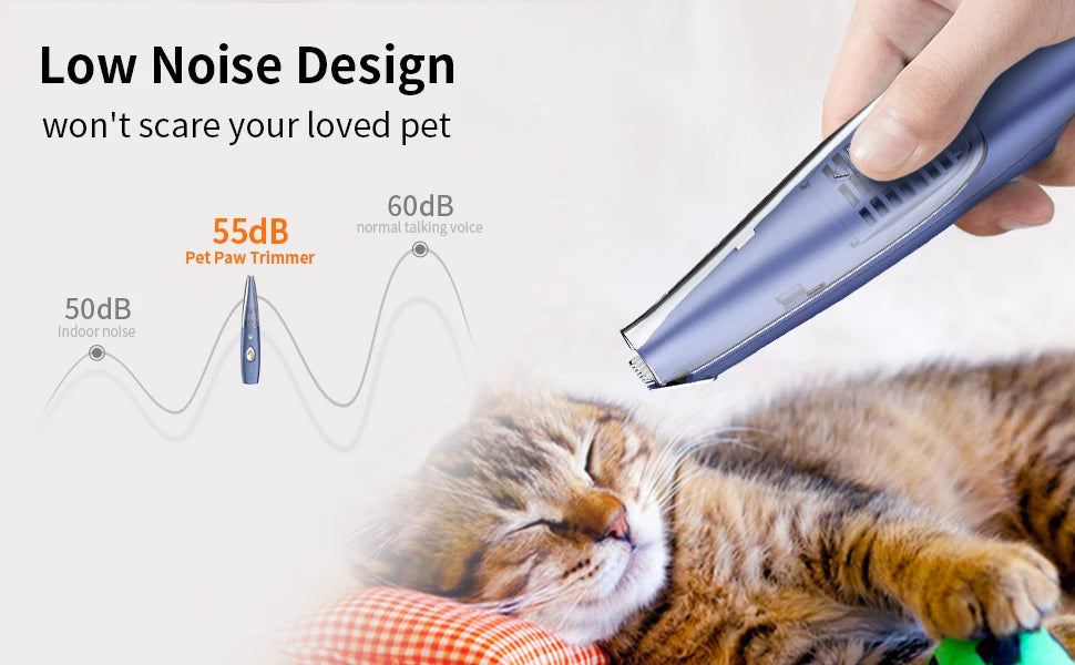 Pet Paw Trimmer with Vacuum Suction