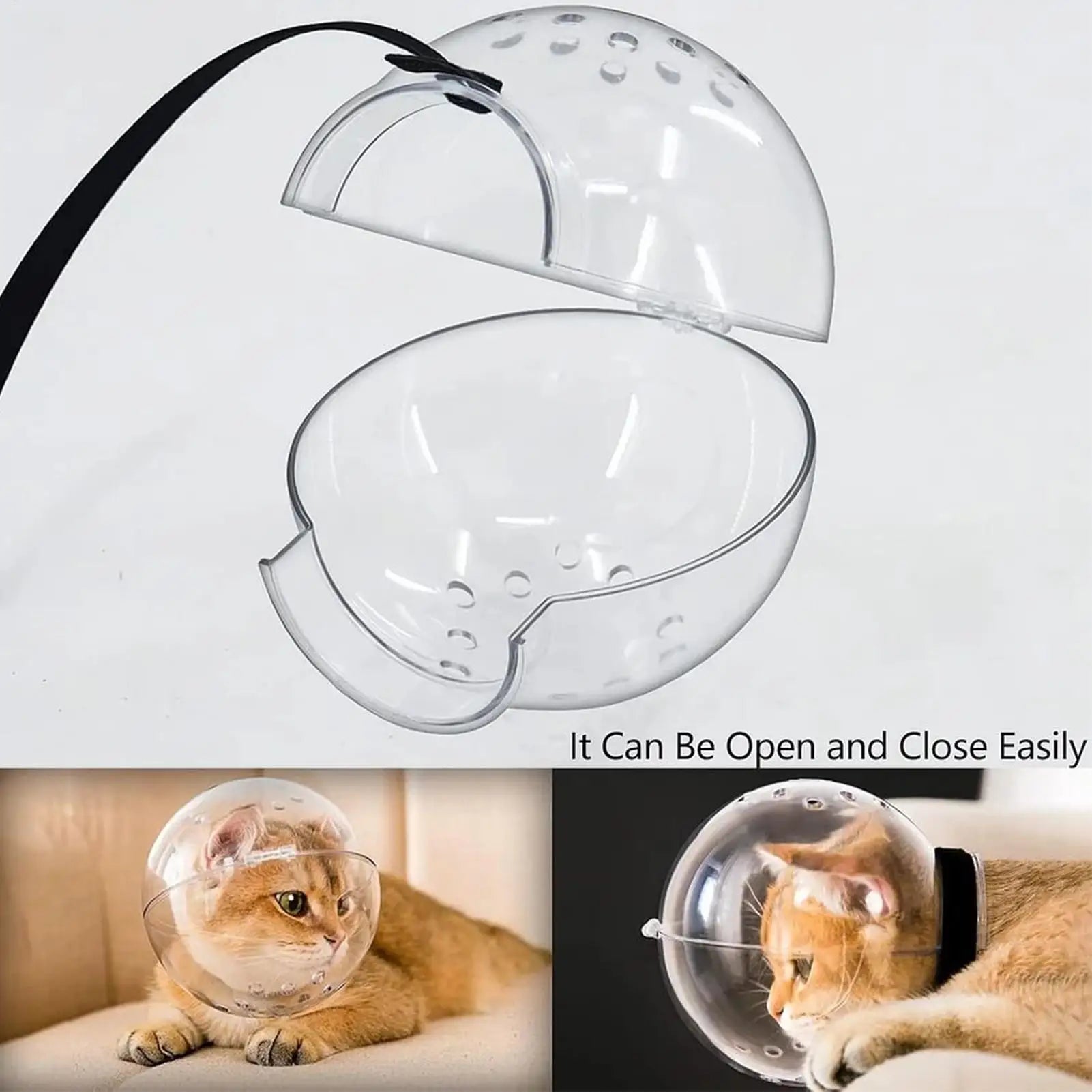 Bubble Muzzle Breathable Cat Hood