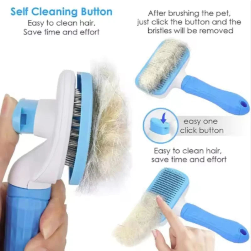 Pet Comb Self Cleaning Hair Remover Brush