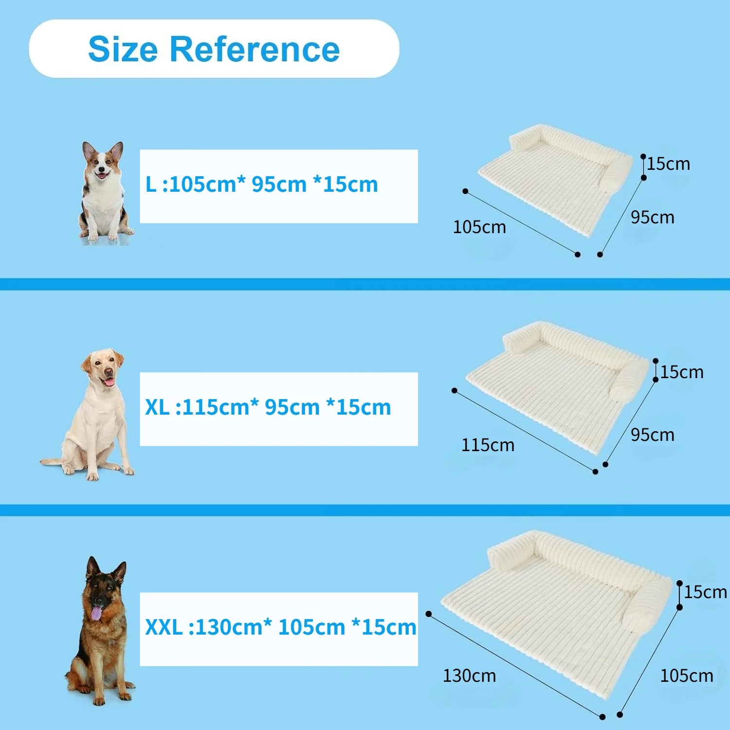 Cozy Plush Pet Sofa Bed