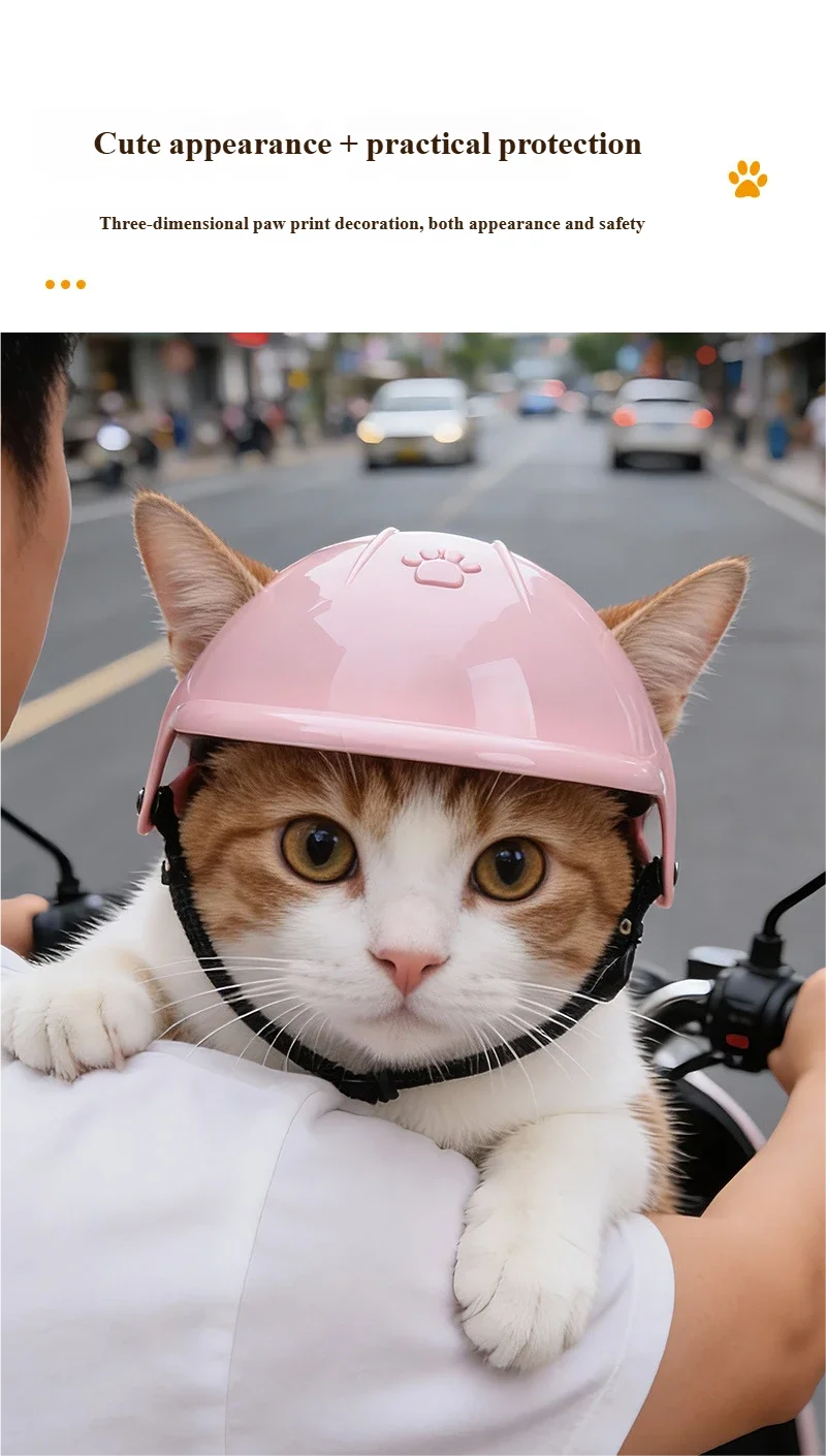Pet Helmet Pink Motorcycle Pet Motorcycle Sports Outdoor