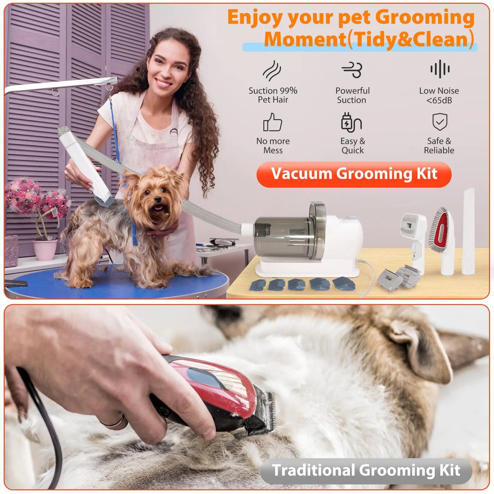 Dog Grooming Vacuum Pet Grooming Kit