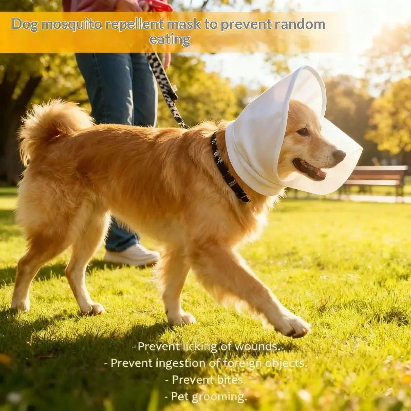 Dog Anti-Mosquito Bite Headgear Soft Mouth Cover