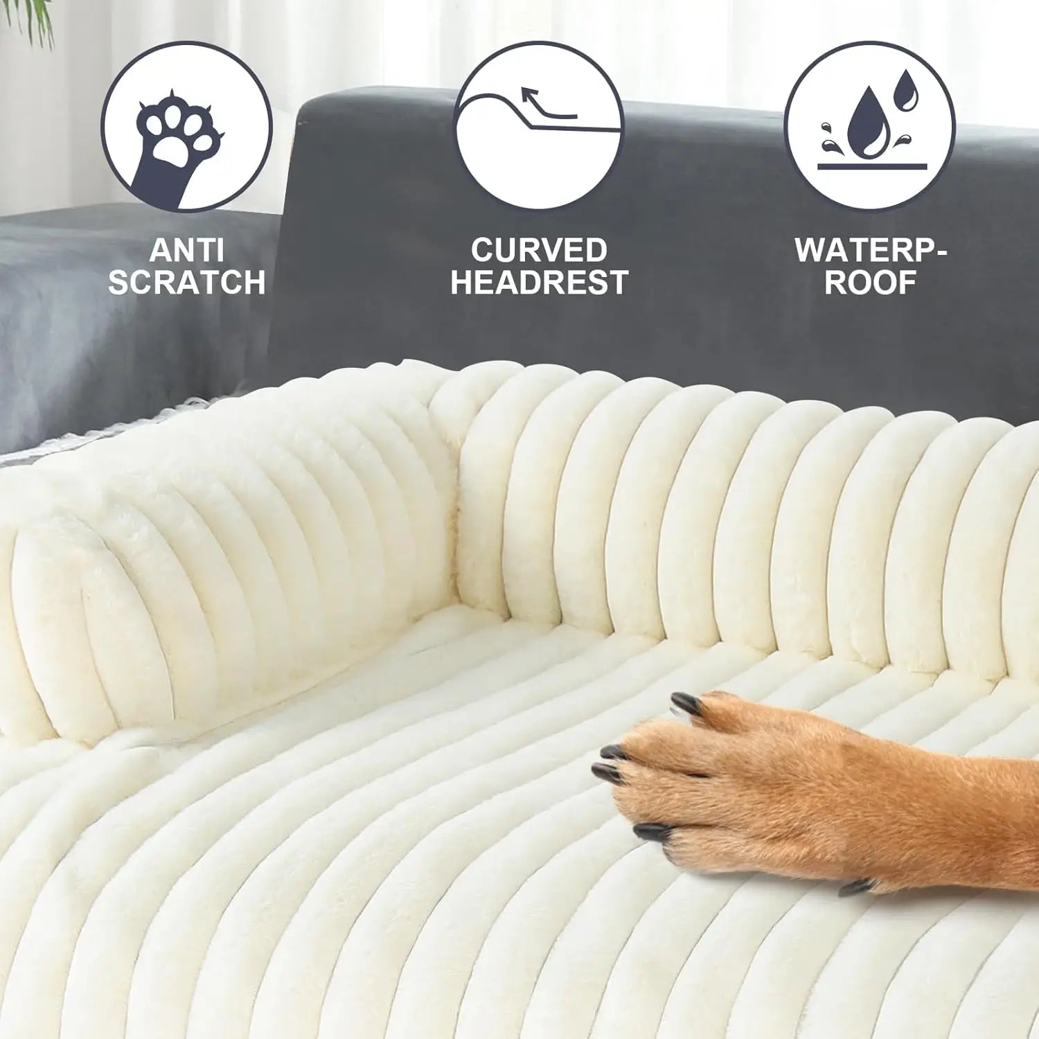 Cozy Plush Pet Sofa Bed
