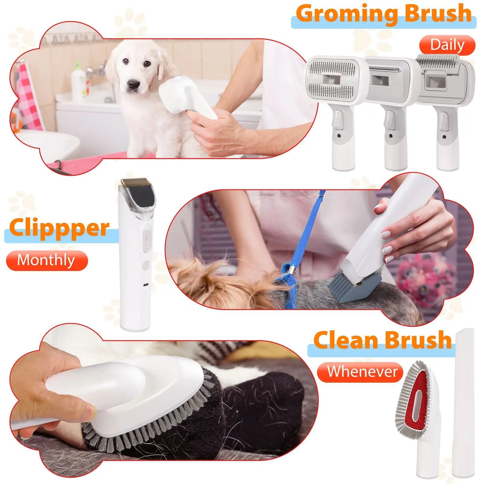 Dog Grooming Vacuum Pet Grooming Kit