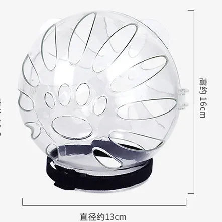 Cat head protection ball Grooming breathable swimming helmet