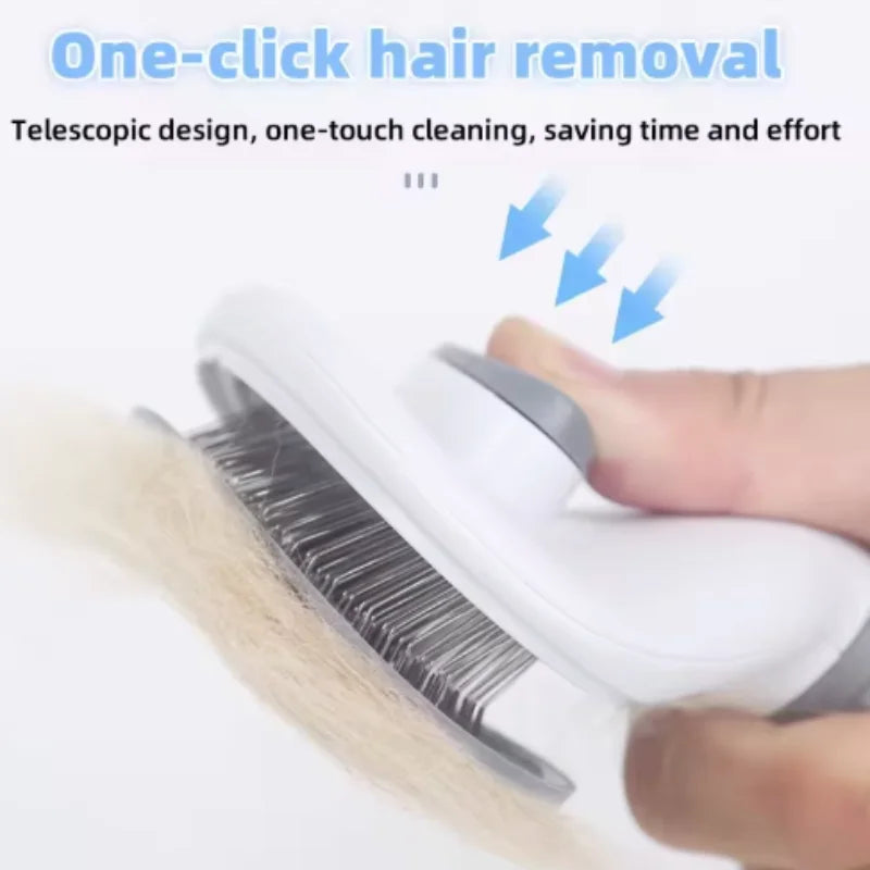 Pet Comb Self Cleaning Hair Remover Brush