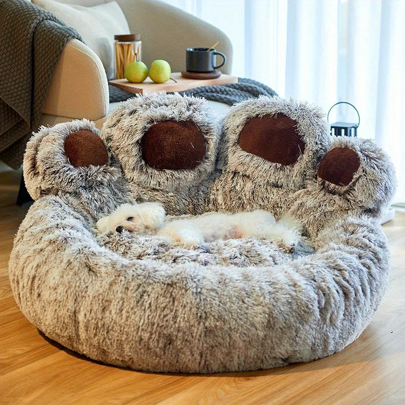 Paw Shape Comfortable Cozy Pet Sleeping Bed