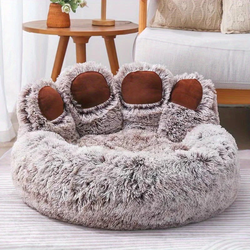 Paw Shape Comfortable Cozy Pet Sleeping Bed