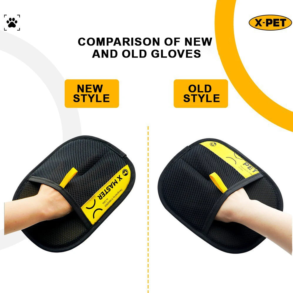 Large Pet Hair Removal Grooming Gloves