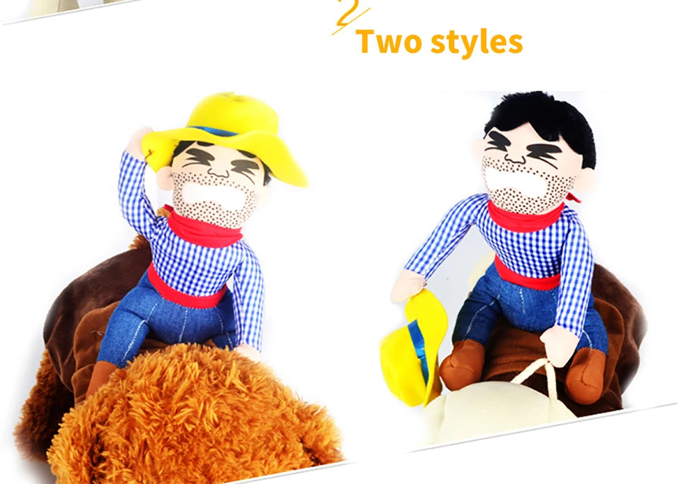 Halloween Party Dog Clothes Funny Cowboy Dressing