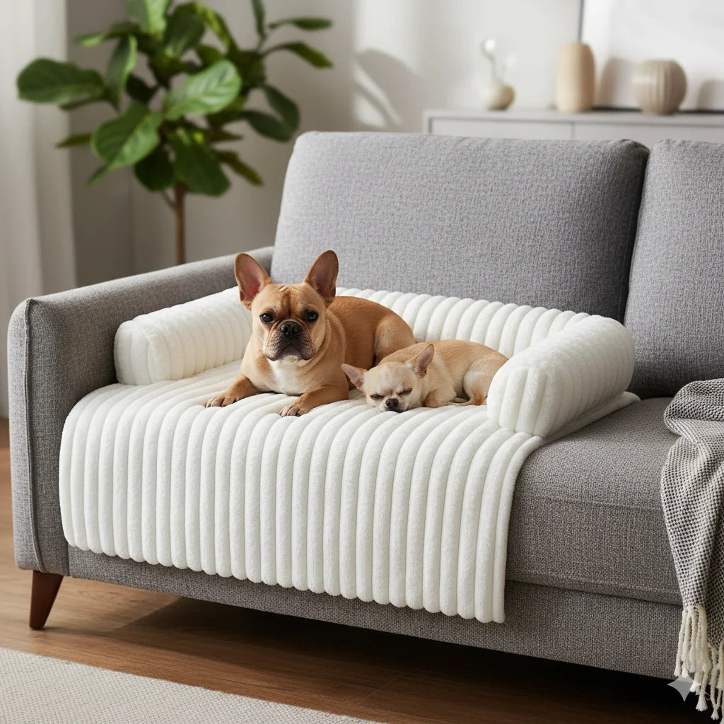 Cozy Plush Pet Sofa Bed