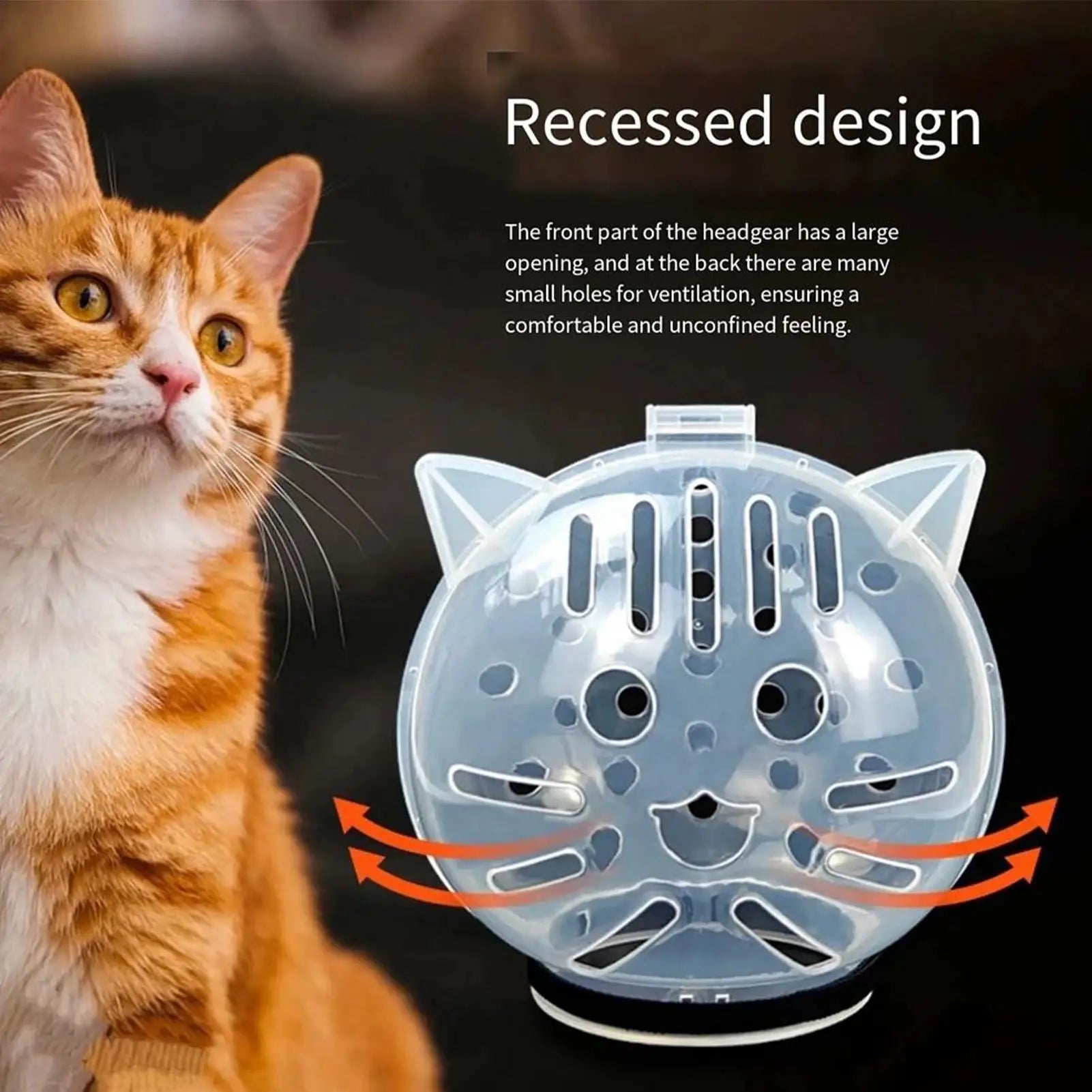 Bubble Muzzle Breathable Cat Hood