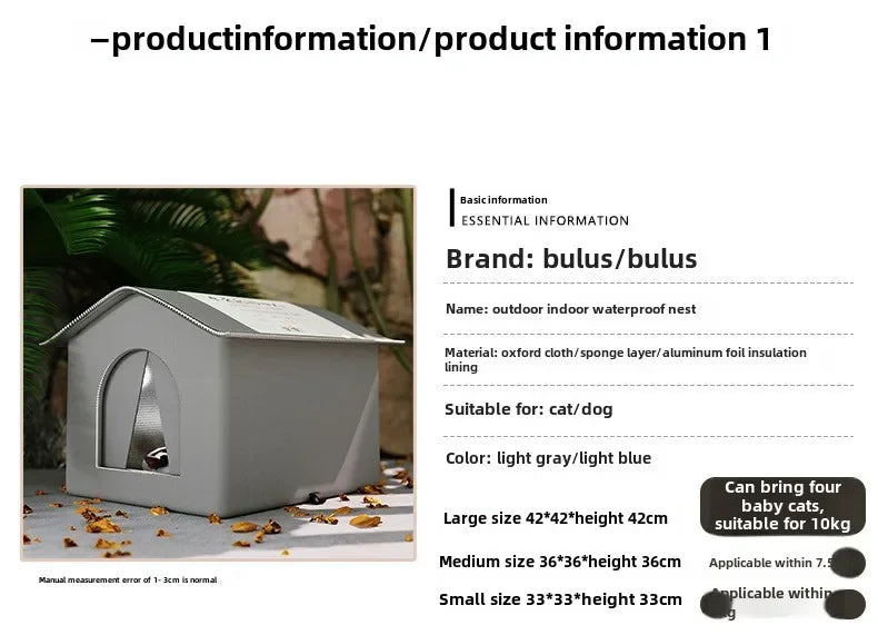 Stray Pet House Waterproof Sleeping Bed