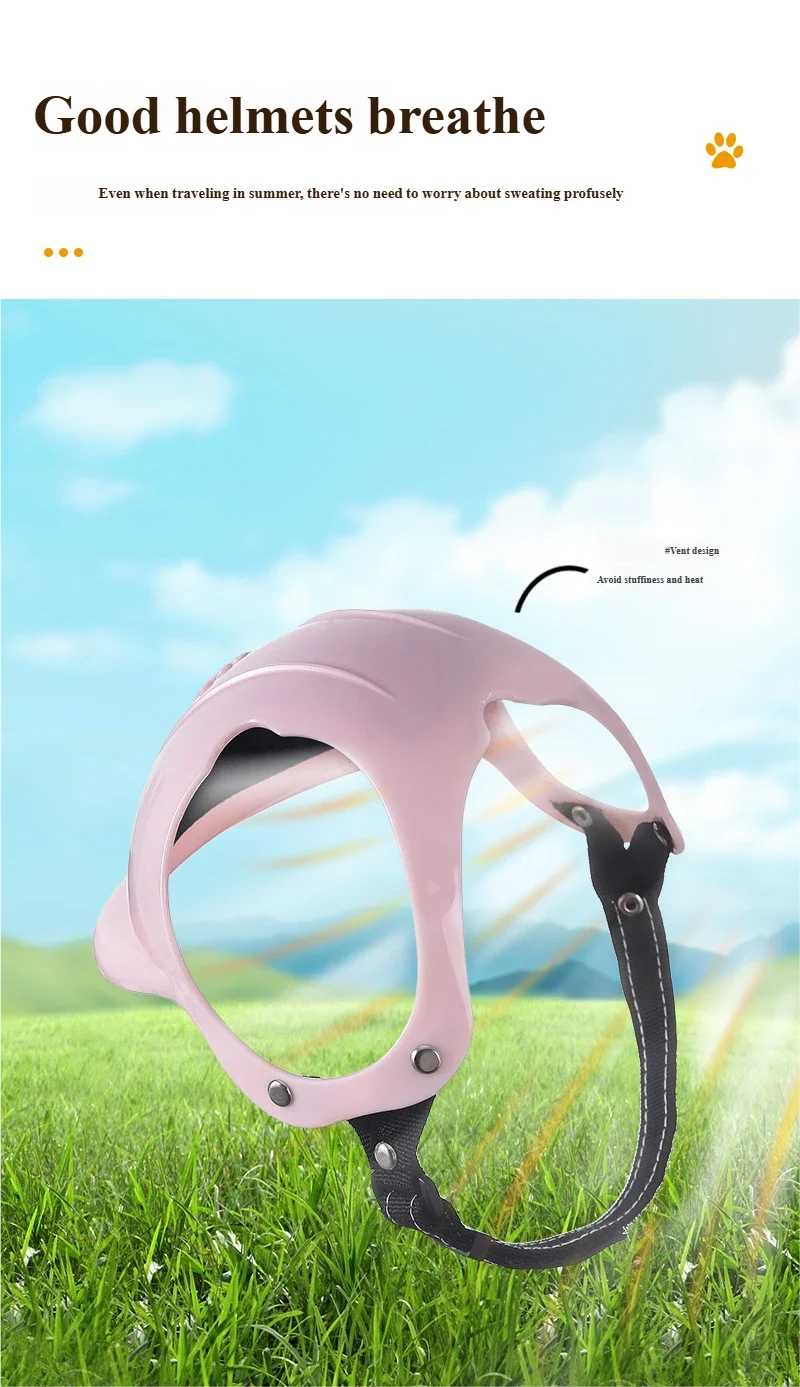 Pet Helmet Pink Motorcycle Pet Motorcycle Sports Outdoor