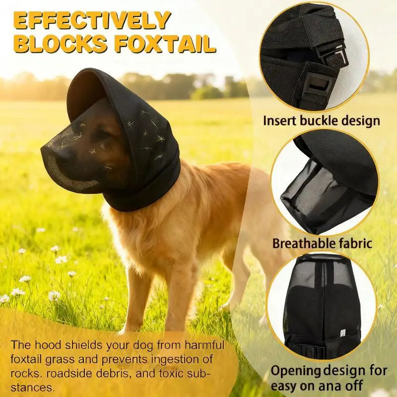Dog Anti-Mosquito Bite Headgear Soft Mouth Cover