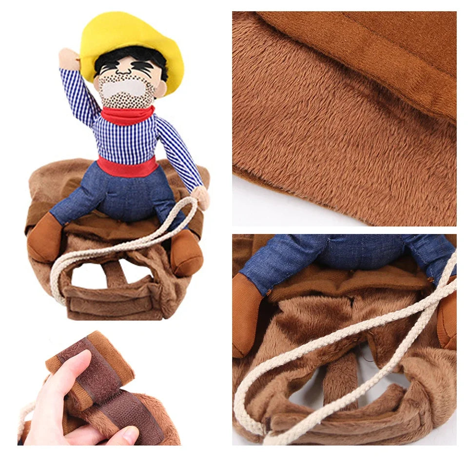 Halloween Party Dog Clothes Funny Cowboy Dressing