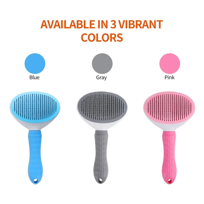 Pet Comb Self Cleaning Hair Remover Brush