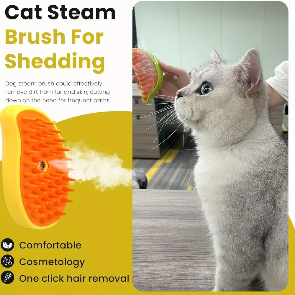 Pet Spray Grooming Brush - Waterless Bath Massage Comb