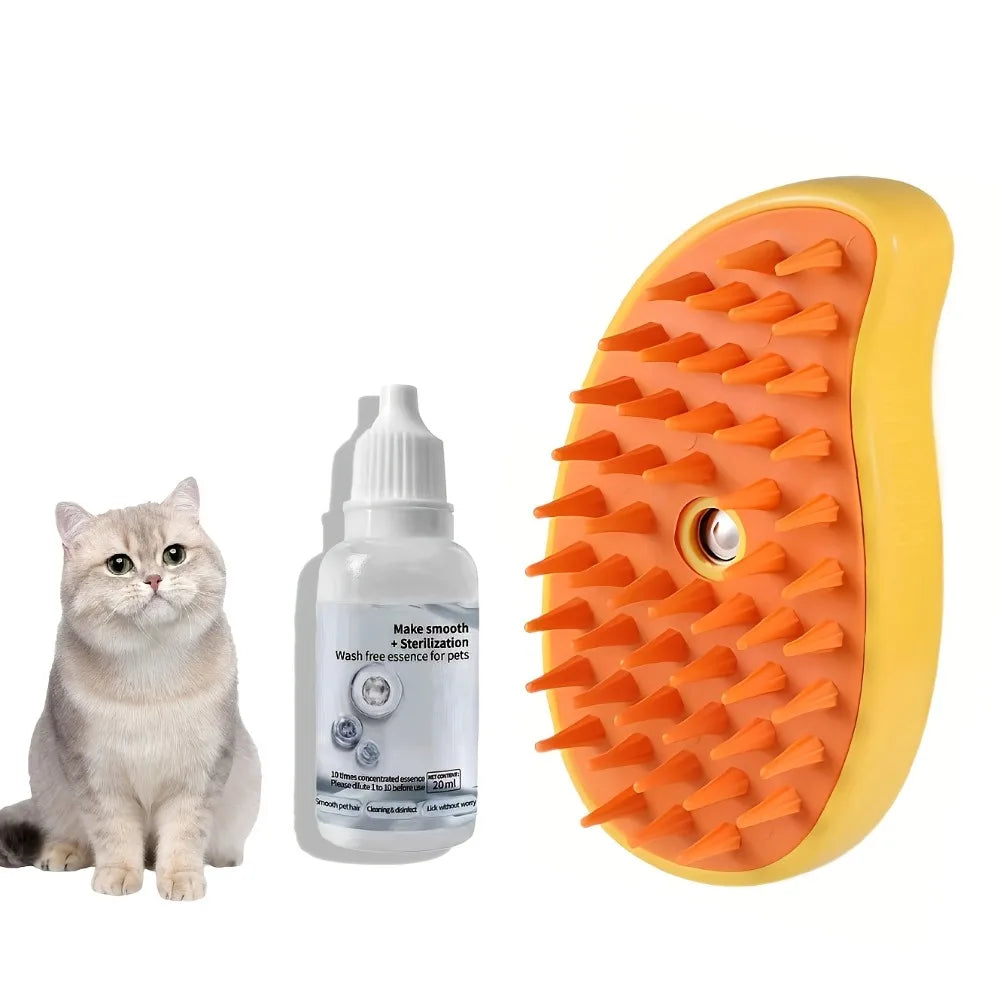Pet Spray Grooming Brush - Waterless Bath Massage Comb