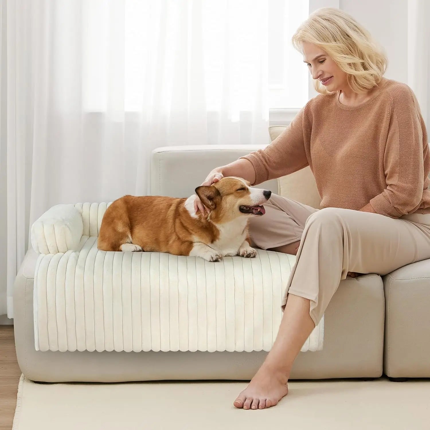 Cozy Plush Pet Sofa Bed