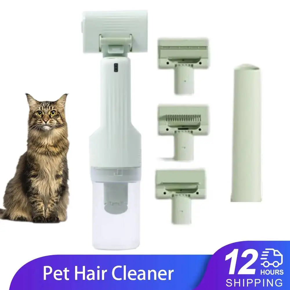 Cat Grooming Vacuum 5 Brushes Pet Grooming Kit